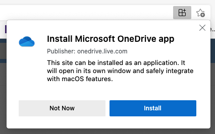 微软OneDrive Web应用升级为PWA，支持Win11/10 Edge/Chrome浏览器安装