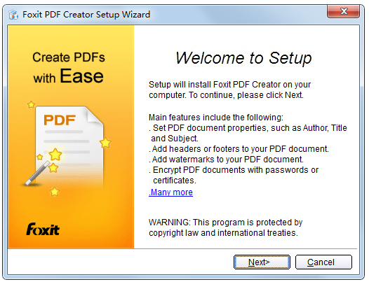 Foxit PDF Creator(ӡ) 2.0.0.0725 ر