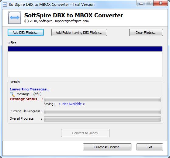 SoftSpire DBXa to MBOX Converter