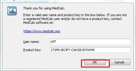 MedCalc 22.012 for mac instal