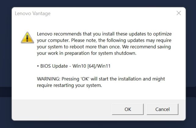部分联想Legion笔记本电脑在Windows BI
