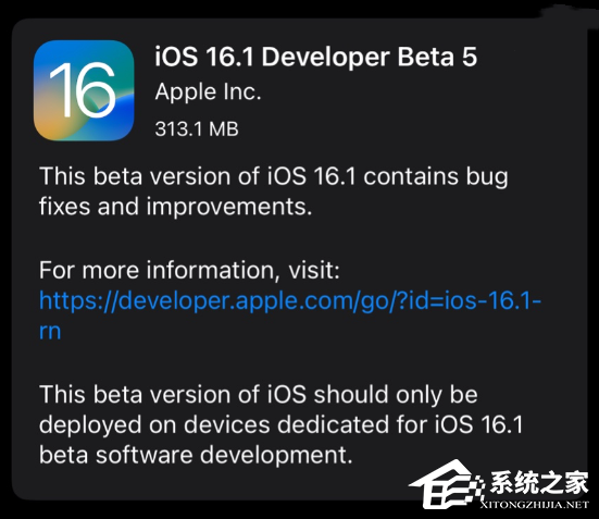 iOS 16.1 beta 520B5072b 