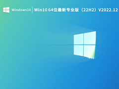 Win10 64位最新专业版（22H2）V2022.12