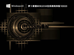 蘿卜家園Win10 64位系統純凈版 V2023